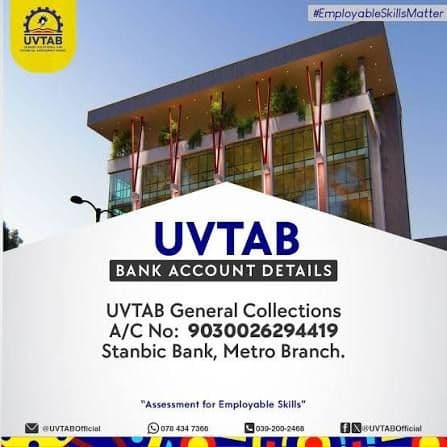 UVTAB Account Details