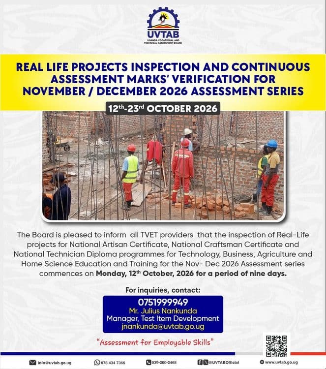 Real Life Projects Inspection and Coursework Verification for National Certificate and Diploma Programmes