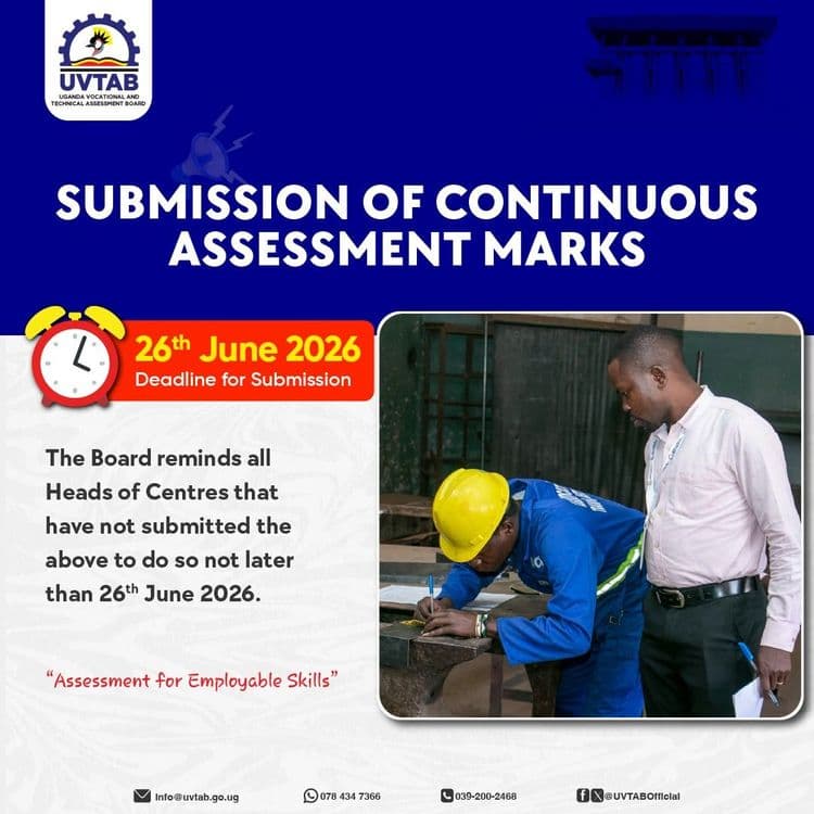 Submission of Continous Assessment Marks