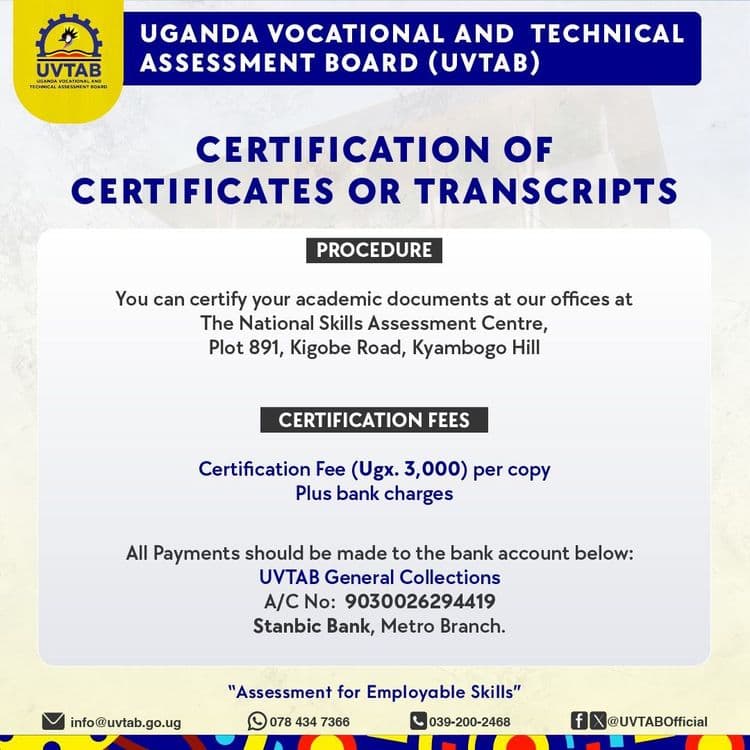 Certification of Certificates or Transcripts
